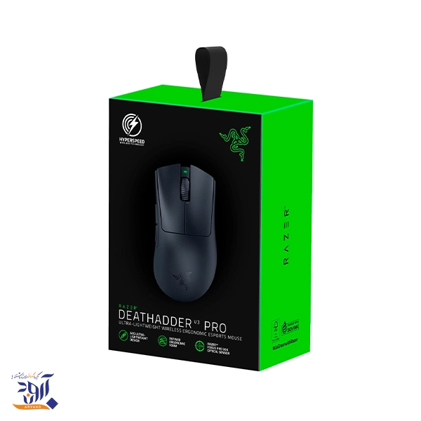 موس Razer Deathadder V3 Pro - بی‌سیم - سیاه - Thumbnail 1